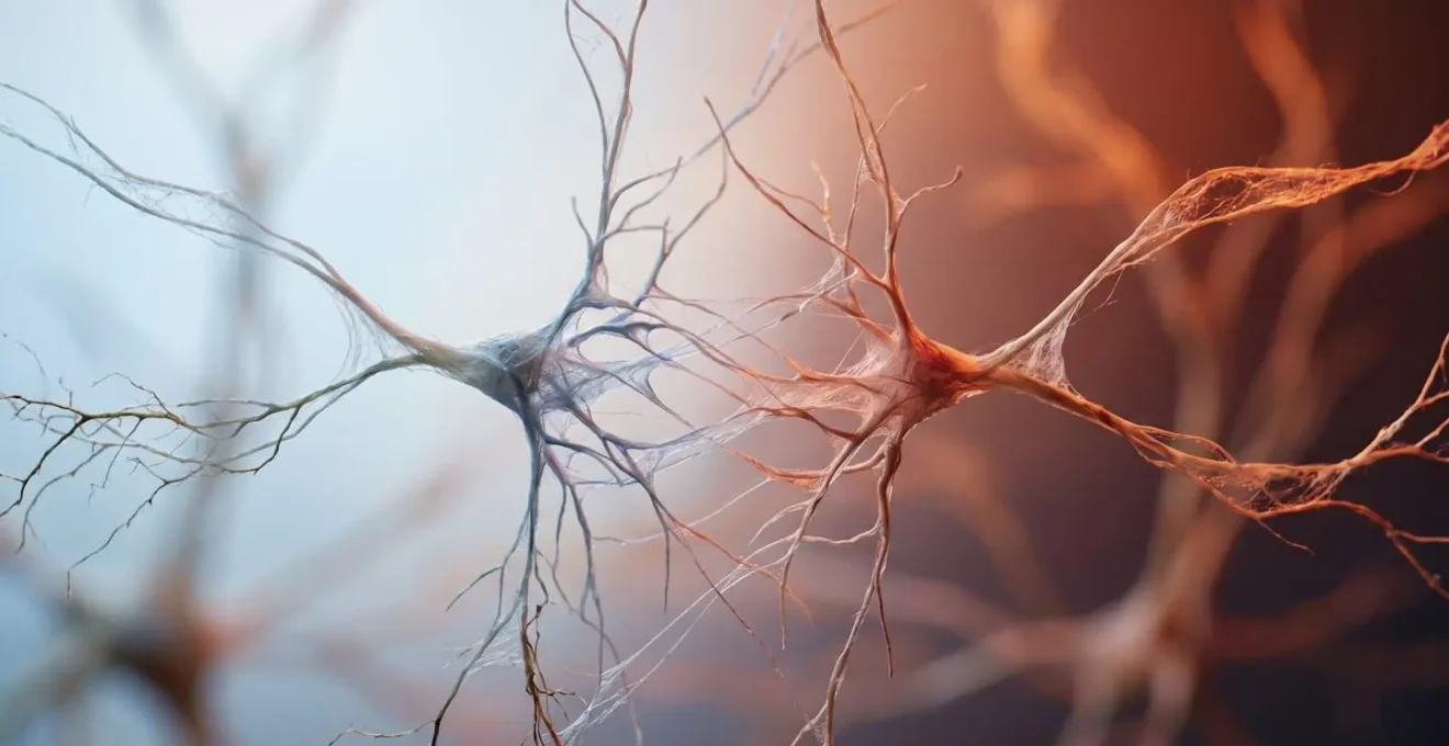 Symbolic representation of neural development in newborn brain showing abstract connection pathways being formed with subtle light patterns suggesting data input